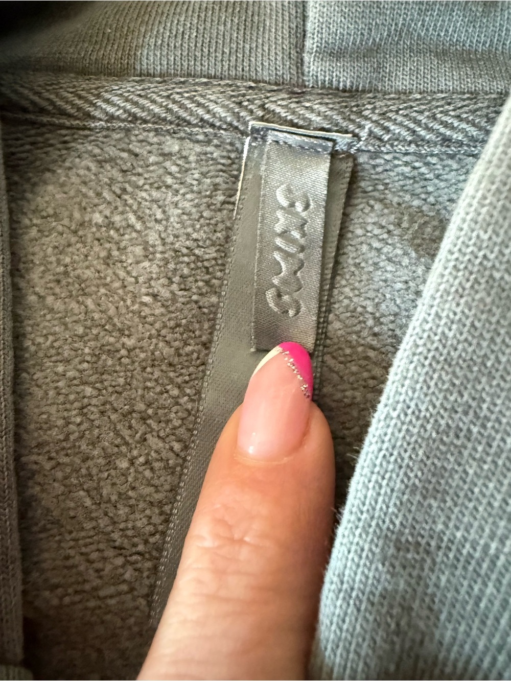 SKIMS Gray Full-Zip Hoodie - Picture 2 of 4